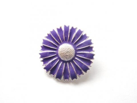 NYHED - Marguerit Broche Lilla/Slv