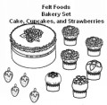 Felt Food Bakery Set