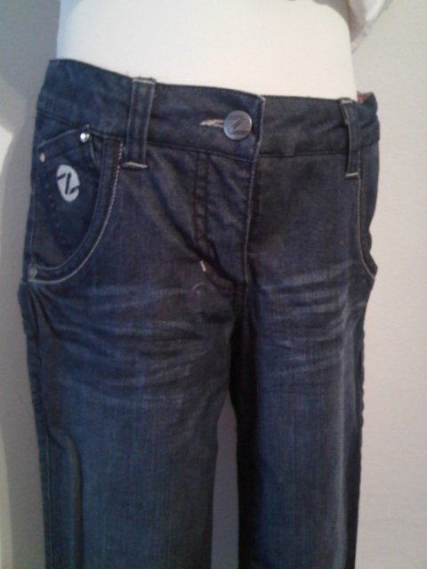 Freeze Jeans med ribkant, bl
