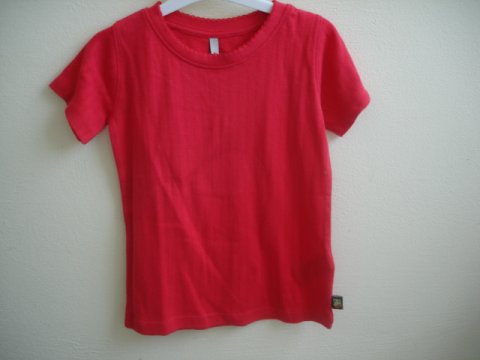 Fransa girls t-shirt med fint hulmnster