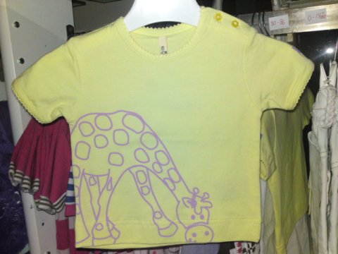 Fransa SS Top med giraf str. 62