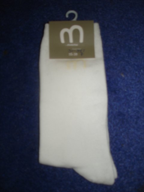 Melton Ankelsokker, hvid str. 39-41