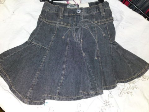 Fransa nederdel i sort denim