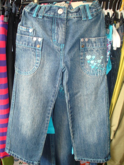 Fransa kids girls jeans med broderi