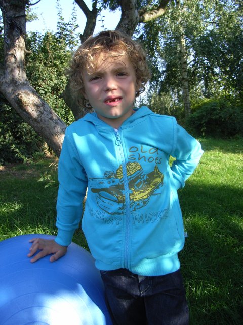 Fransa kids boys sweatshirt med htte og lynls