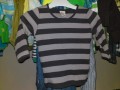 Katvig LS T-shirt med striber str. 74