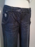 Freeze Jeans med ribkant, bl