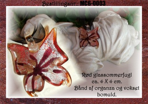 MC6 - sommerfugl - r�d/brun