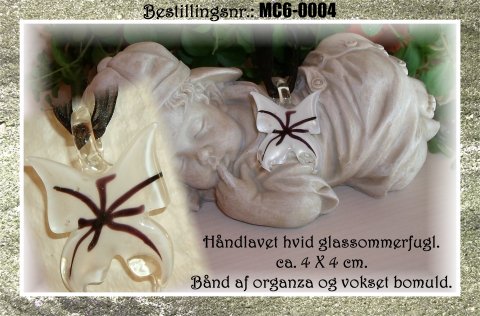 MC6 - sommerfugl - hvid