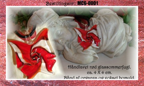 MC6 - sommerfugl - r�d