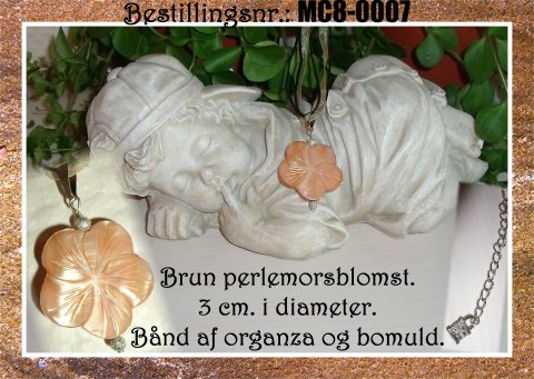 MC8 - perlemor - brun blomst