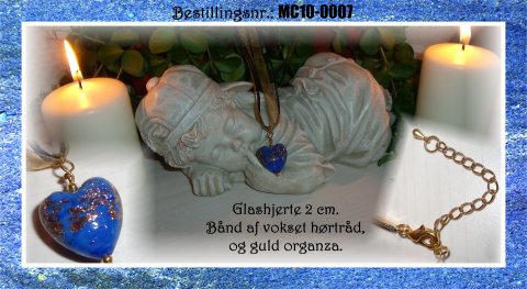 MC10 - glashjerter 2 cm - bl�t og gyldent