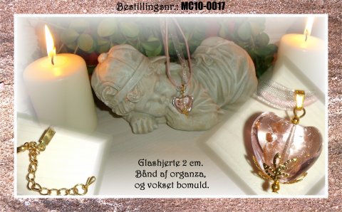 MC10 - glashjerter 2 cm - lyser�dt/guld