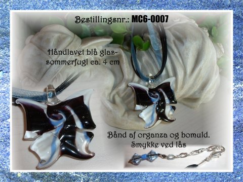 MC6 - sommerfugl - bl�/sort