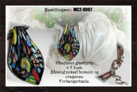MC2 - glasdr�be - sort/multi farvet