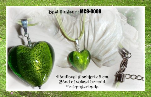 MC9 - glashjerter 3 cm - gr�nt