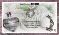 MC9 - glashjerter 3 cm - lyser�dt m. gr�n stribe