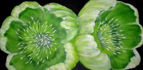 To gr�nne blomster