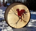 Red Horse, indiansk tromme 46,5 cm