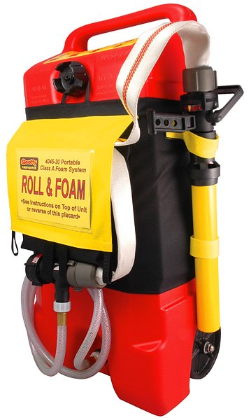 Skumtrolly med tank og angrebsslange