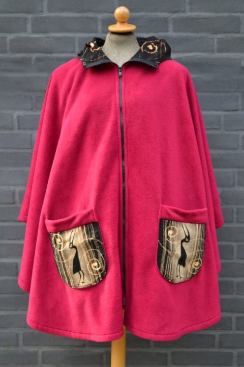 Poncho in fleece