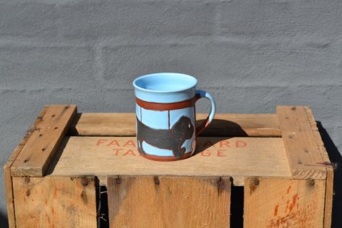 Mug with dachshund