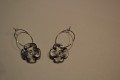 Creols with flower in silver