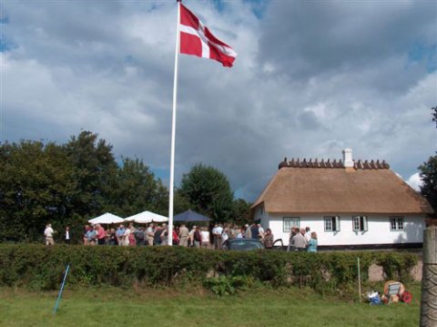 Nydam Mose og Nydamhuset p&aring; indvielsedagen. 