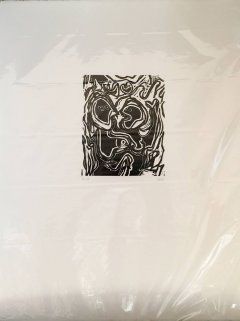Linoleumstryk af Susanne Dagmar Olsen