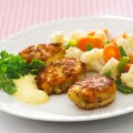 Fiskefrikadeller med marinerede
