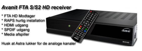Avanit FTA S/S2 HD receiver