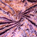 Velour, crinkled lilla batik