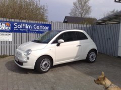 Fiat 500 solfilm monteret