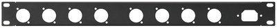 RCP-8734U 19'' frontplade 1U m/huller