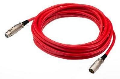 MEC-100/RT Mikrofonkabel 1m r�d