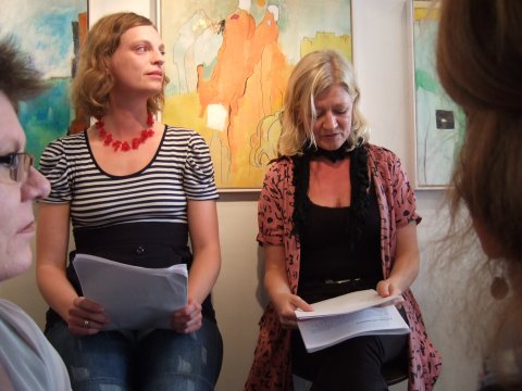 Gerda Lyhn med Charlotte Weitze og Anne-Marie Donslund Charlotte Weitze og Anne-Marie Donslund