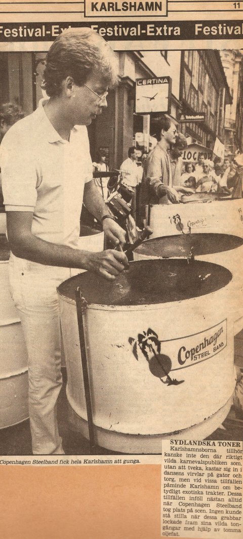 Copenhagen Steel Band spiller til Östersjöfestivalen Copenhagen Steel Band spiller til Östersjöfestivalen