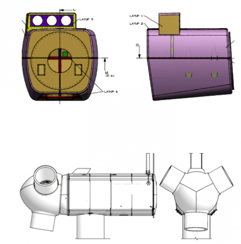 Composites Nacelle housing (covers) and Nose cones (spinners)