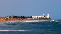 Fort Christiansborg, som i dag ligger i Ghana i byen Accara, og er bolig for Ghanas præsident.