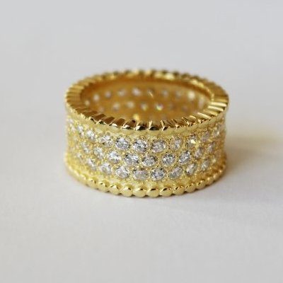 Forgyldt ring