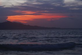 Abendhimmel Playa Negra