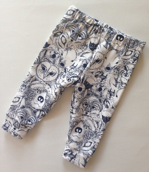 Leggins med dyr str 56