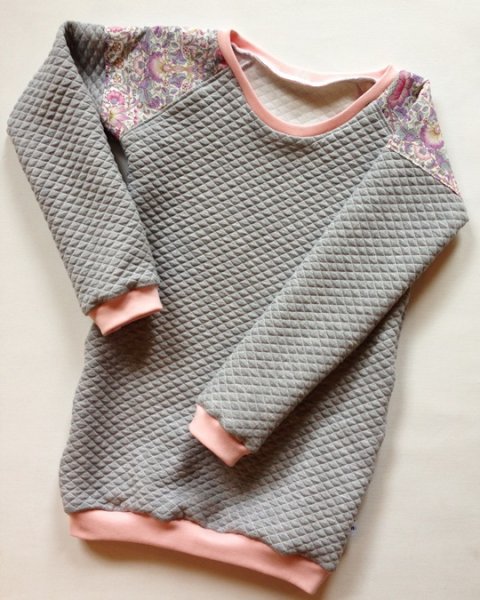 quiltet bluse med liberty