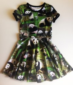 kjole med pandaer