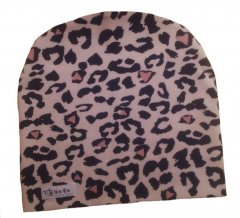 bomuldshue med leopard print