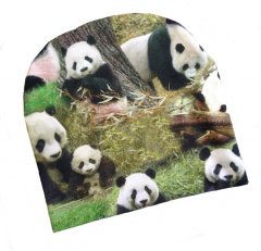 bomuldshue med pandaer