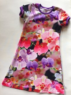 kjole med orkider