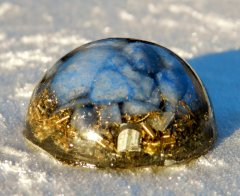 Handmade orgonite (blue aventurine)